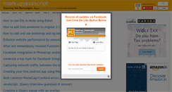 Desktop Screenshot of markupjavascript.com